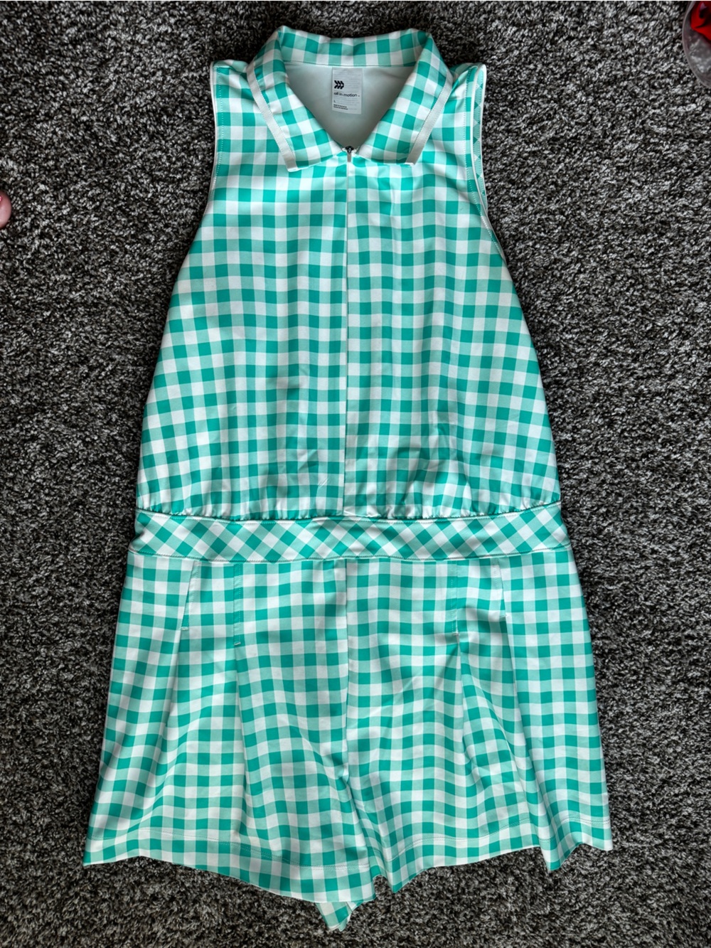 All in motion gingham romper